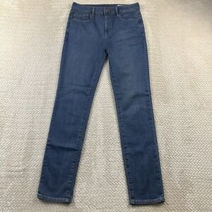 Aviator Fly Slim Vintage Indigo Denim Jeans Women's Size 31 Made in USA Stretch